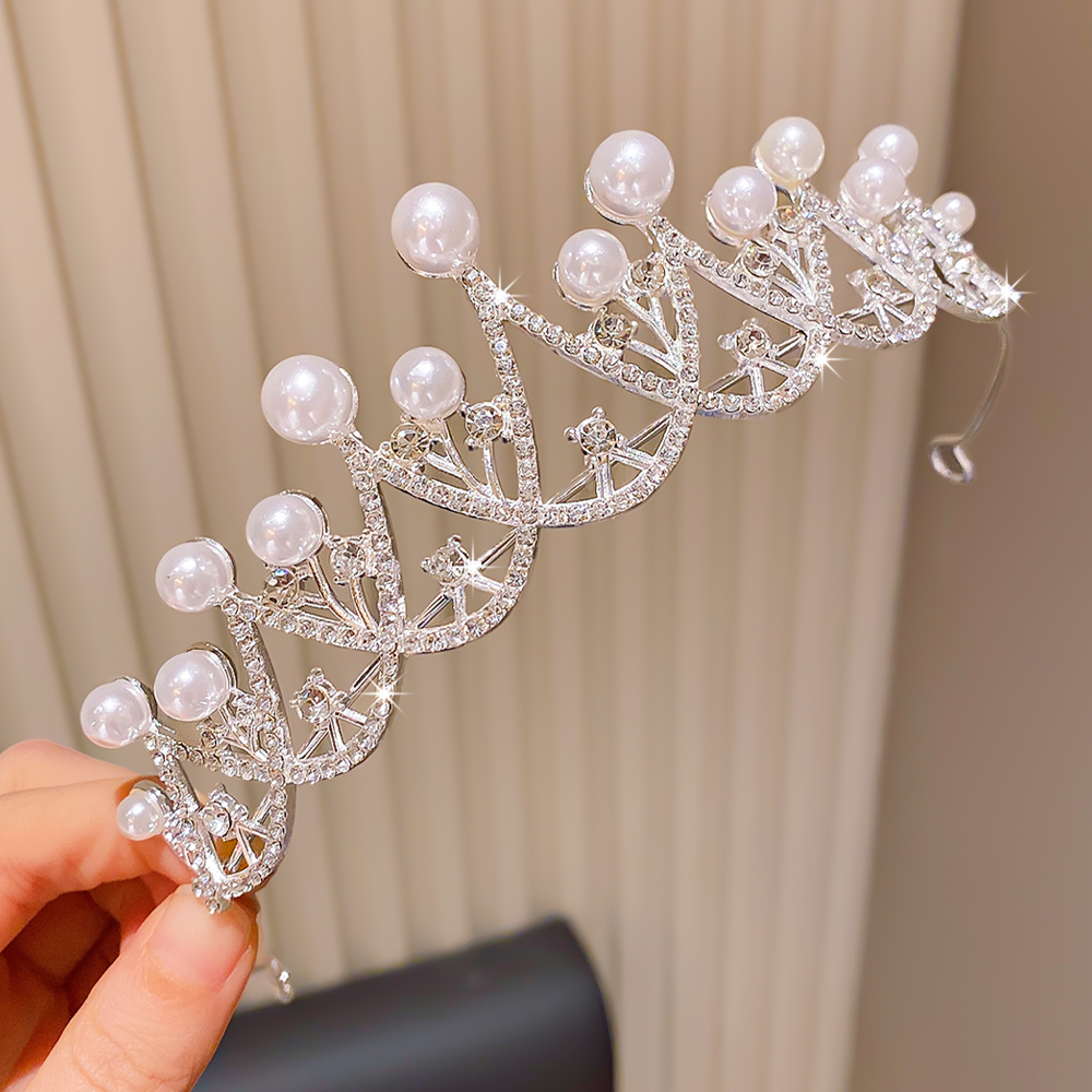 Event Party - Elegant Pearl Crown Single Fashion Accessory