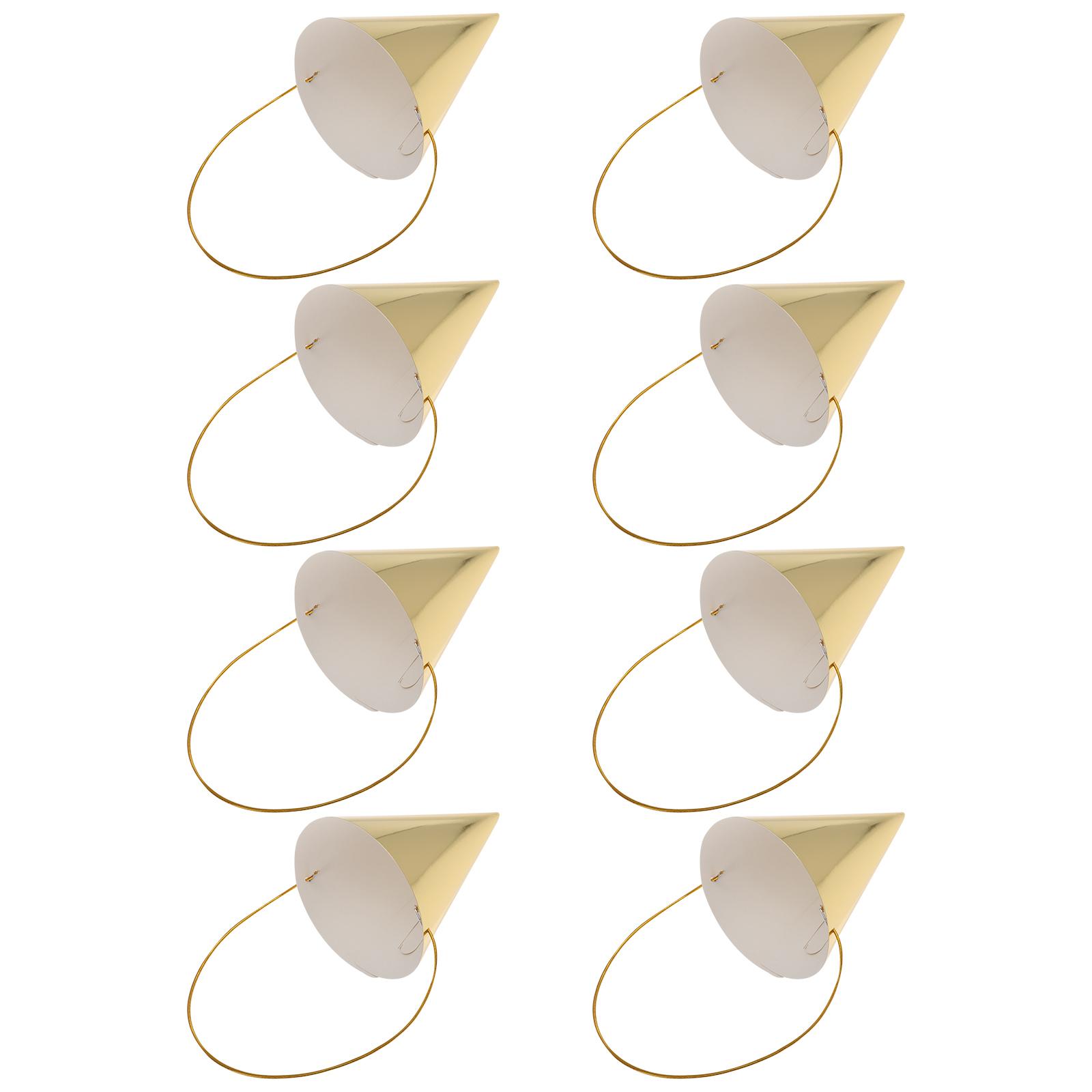 Party Hat Cone - 8 Pcs Birthday Hat Mini Assorted