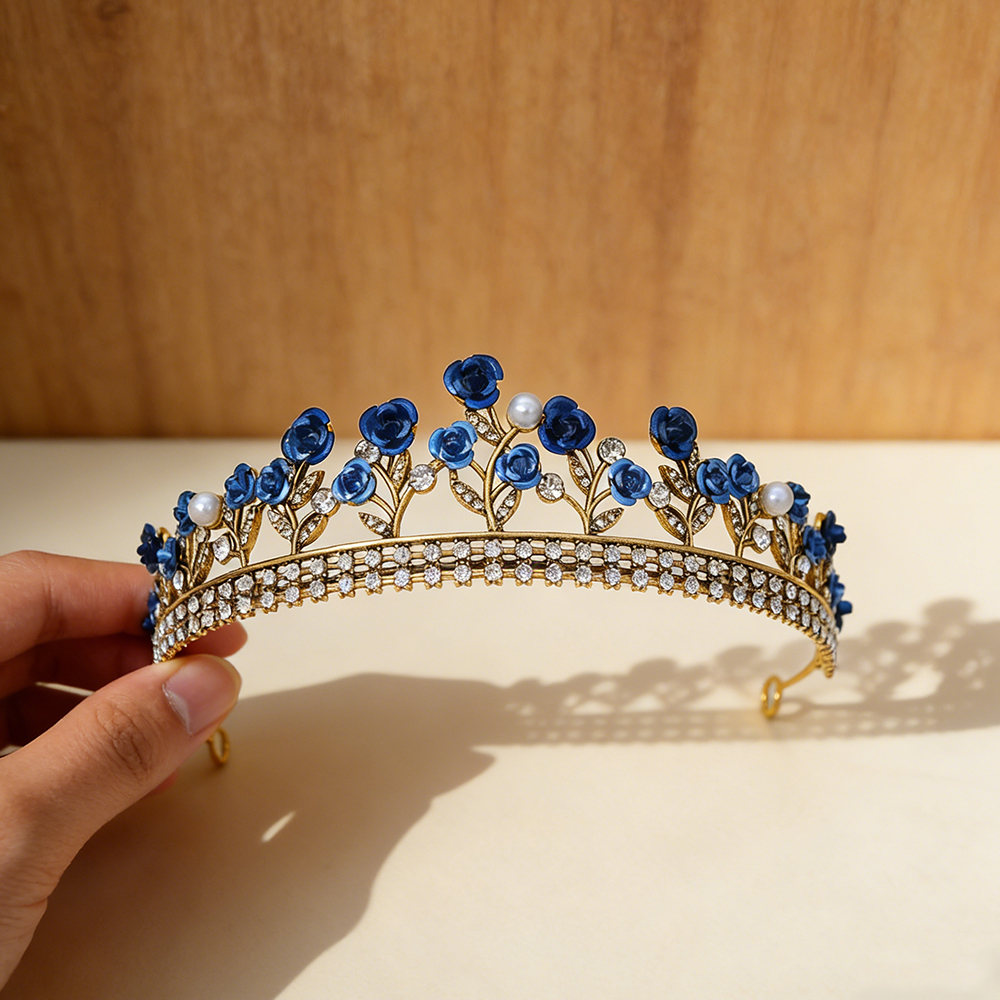 Event Party - Baroque Crown Wedding Headwear for Women