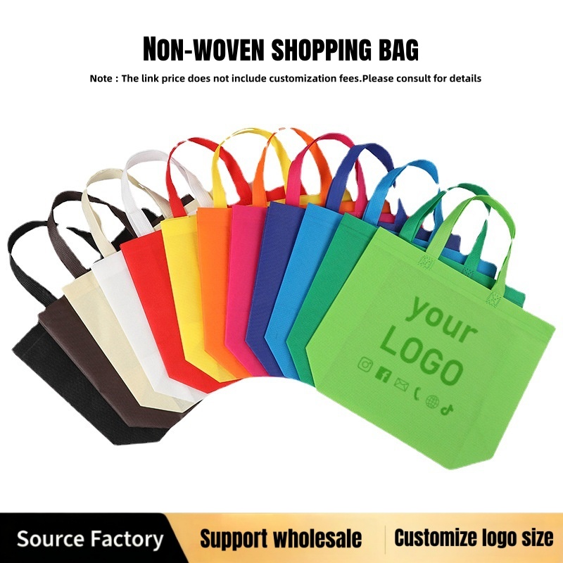 Event Party Shop - 10-20PCS Thickened Nonwoven Tote Bags Customized