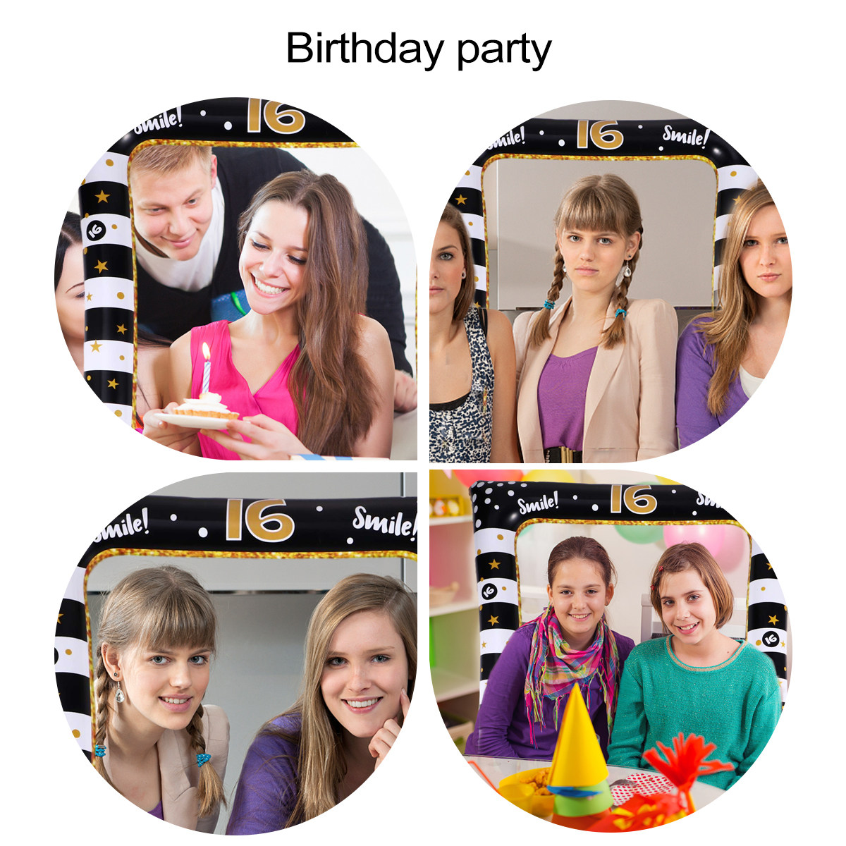 Photo Booth Frame - Inflatable Photo Prop Selfie Picture Frame