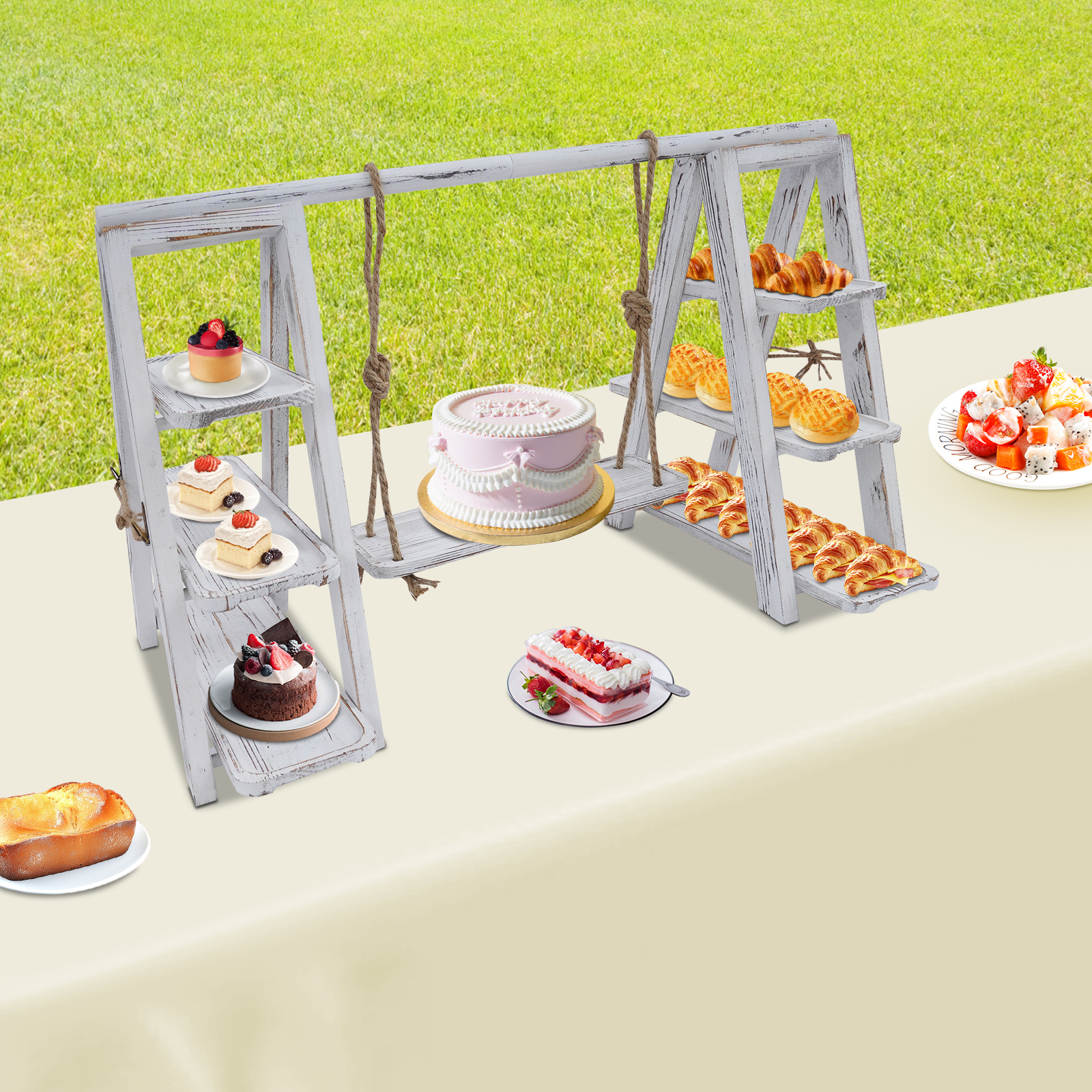 3-Tier A-Shape Cupcake Stand W - Cupcake Stand Tier ulasan dan harga