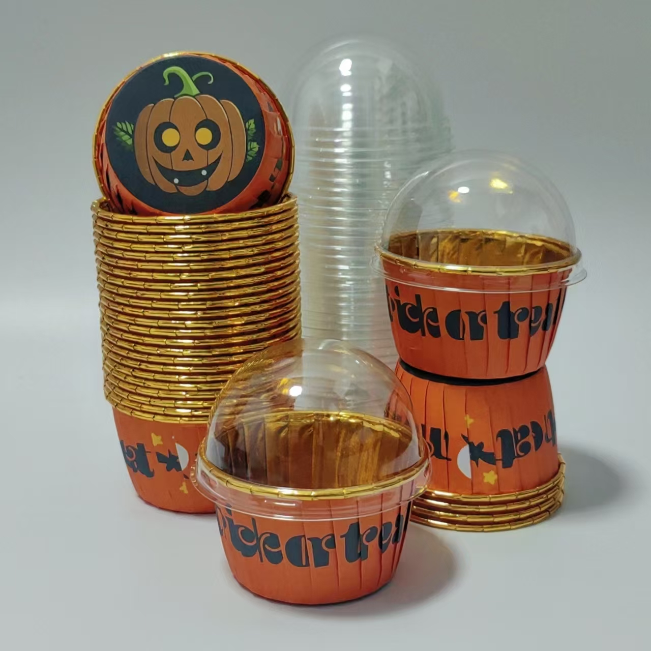 Halloween style cake cups, 50p - Plastic Cup 50Pcs ulasan dan harga