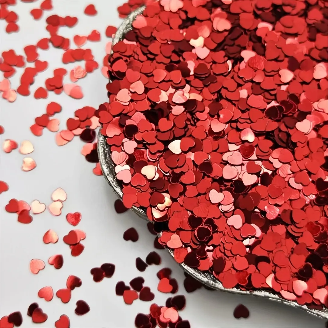 Red Love Heart Table Confetti  - Confetti Cannon Tube ulasan dan harga