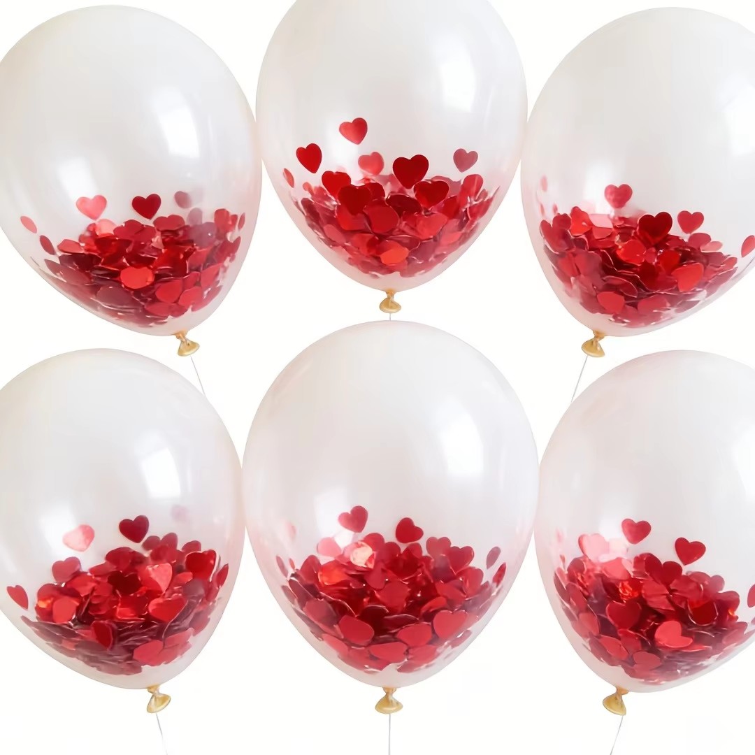 Red Love Heart Table Confetti  - Confetti Cannon Tube ulasan dan harga