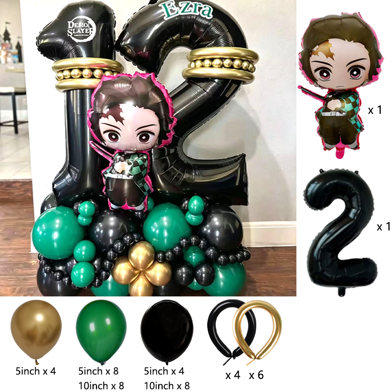 Premium Demon Slayer Theme Bal - Balloon Arch Kit ulasan dan harga