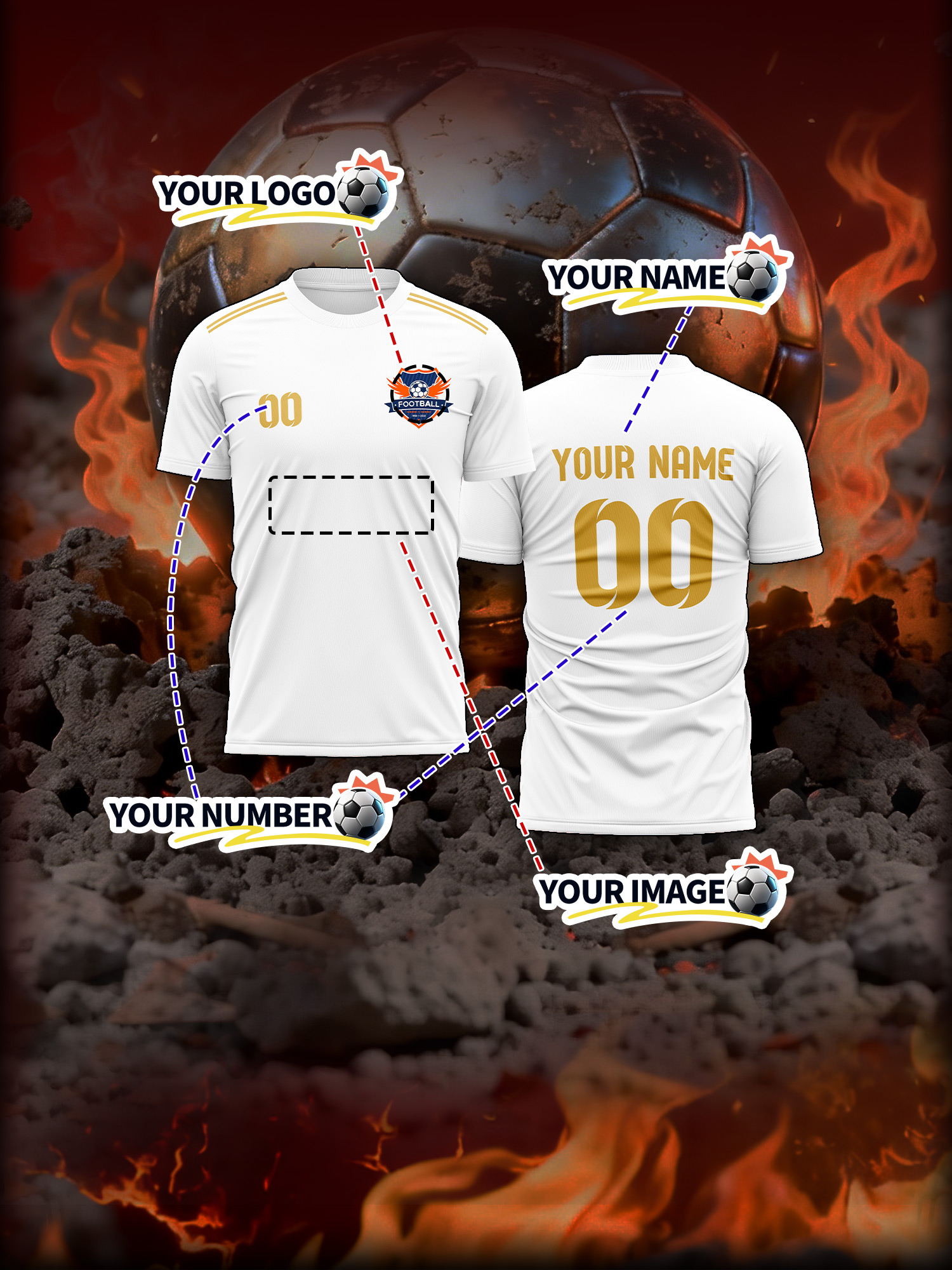 Custom Image Number Name Socce - Event & Party Supply Photos ulasan dan harga
