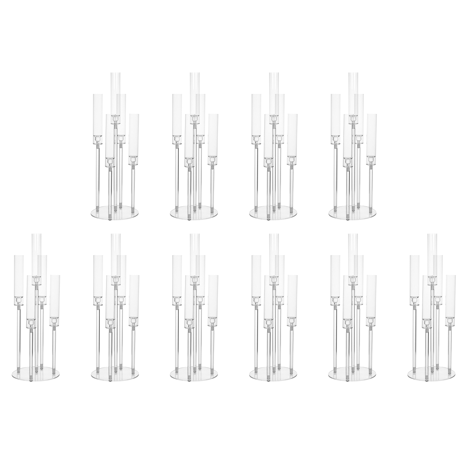 20/10PCS 5 Arm Acrylic Candle  - Centerpiece Stick ulasan dan harga