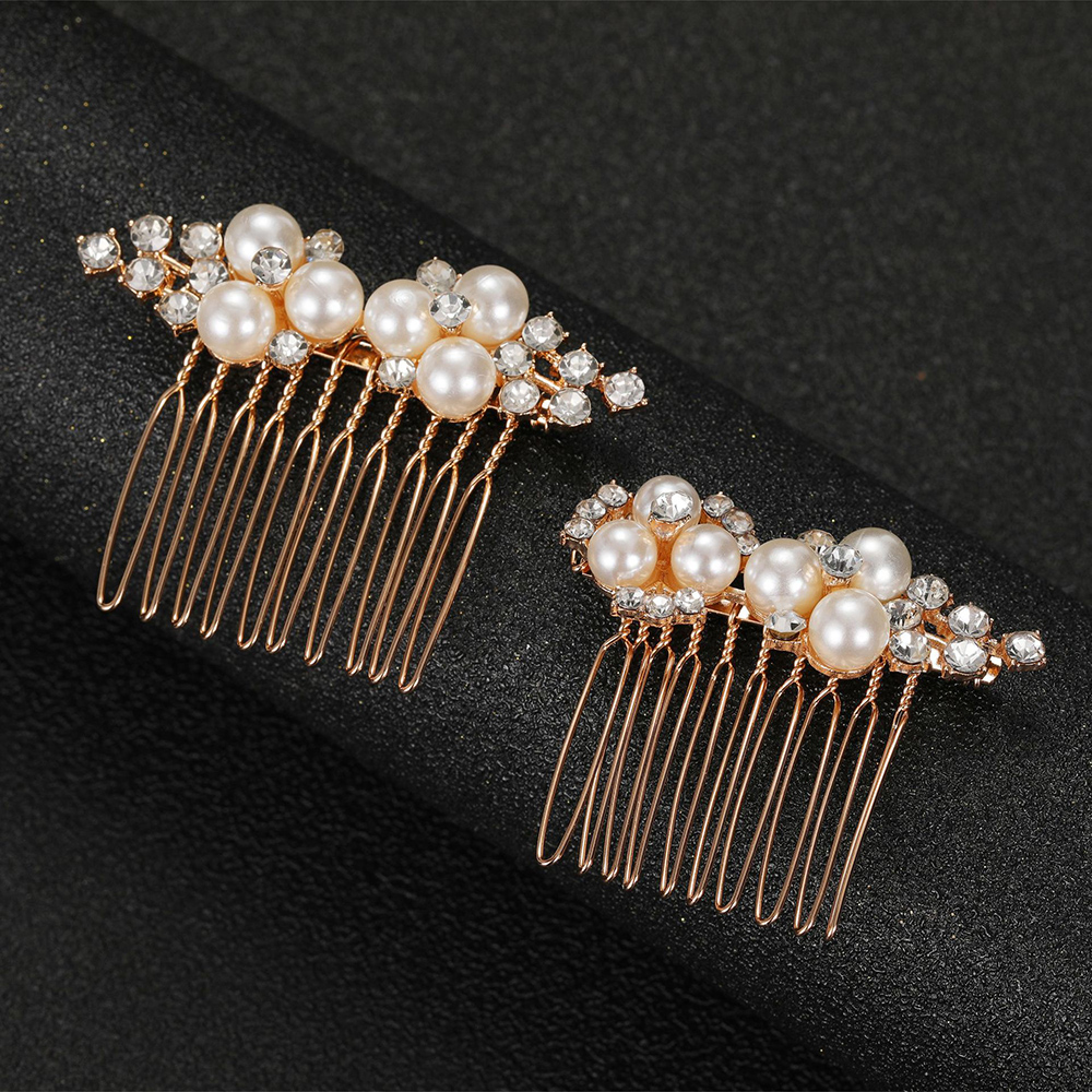 2Pcs Simple Wedding Hair Combs - Event Suppliers ulasan dan harga