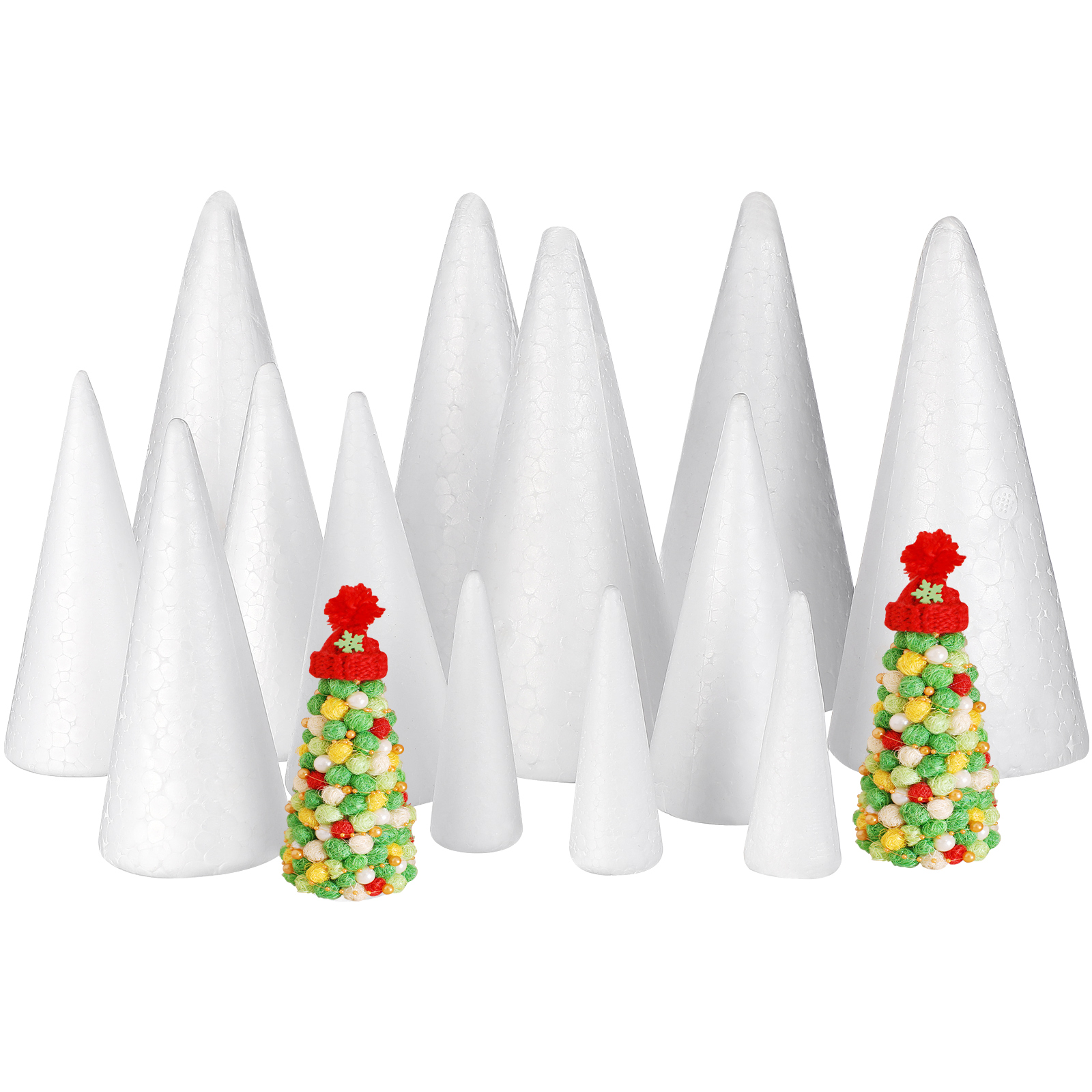 15Pcs Solid Foam Diy Cone Chil - Cotton Candy Cone ulasan dan harga