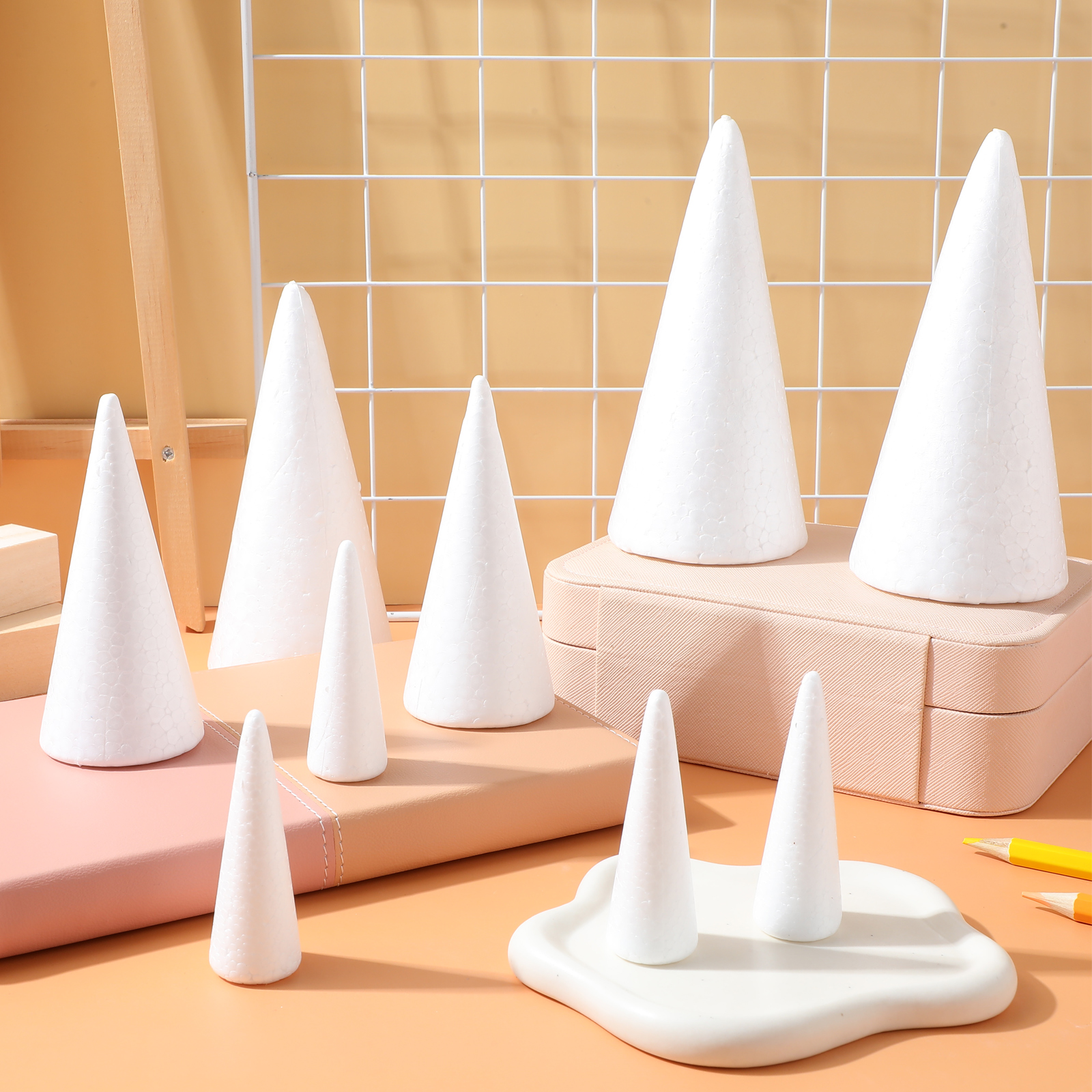 15Pcs Solid Foam Diy Cone Chil - Cotton Candy Cone ulasan dan harga