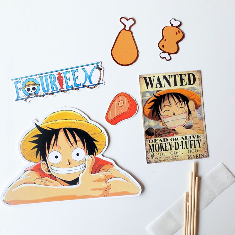 3-6pcs One Piece cake decorati - Event Support ulasan dan harga
