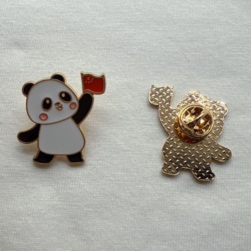 6pcs Cartoon China Panda Badge - Eve Party ulasan dan harga