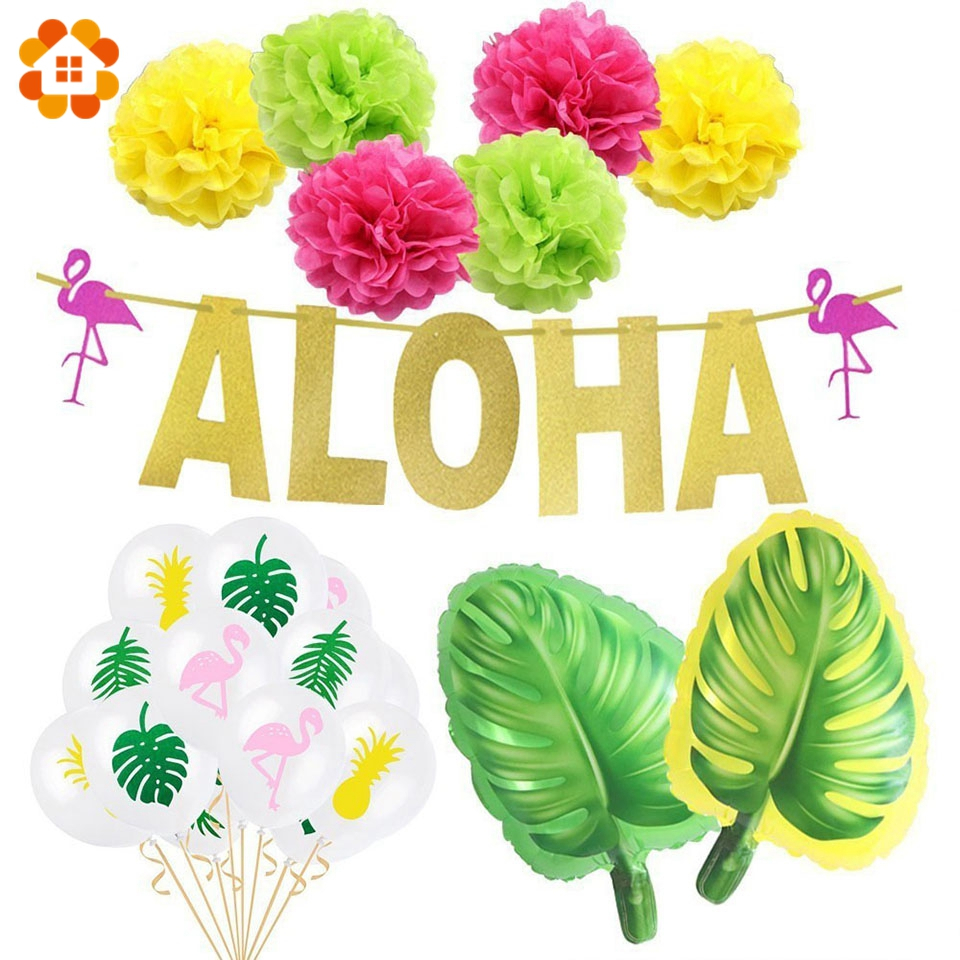 1set Hawaiian Party Decoration - Balloon Arch Kit ulasan dan harga