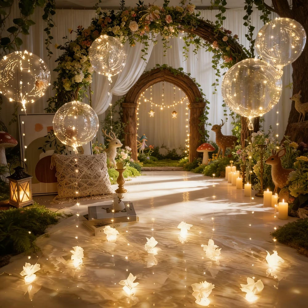 20pcs Wedding Bobo Balloons wi - Led Balloon Light ulasan dan harga
