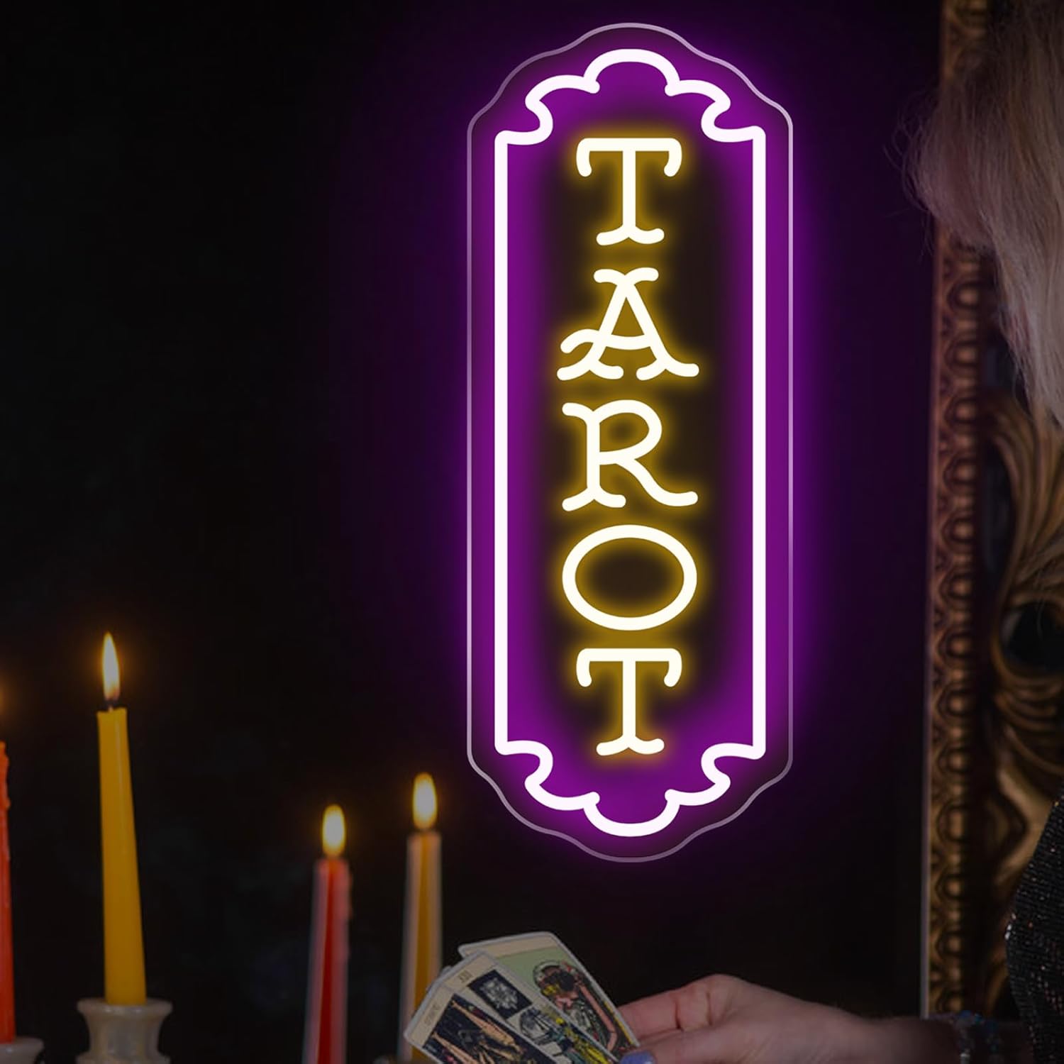 Tarot Neon Sign USB Powered My - Neon Sign Party ulasan dan harga