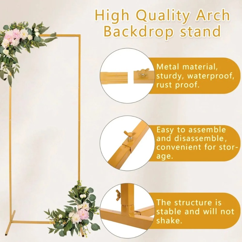 Wedding Arch 6.6FT X 6.6FT Squ - Balloon Arch Kit ulasan dan harga
