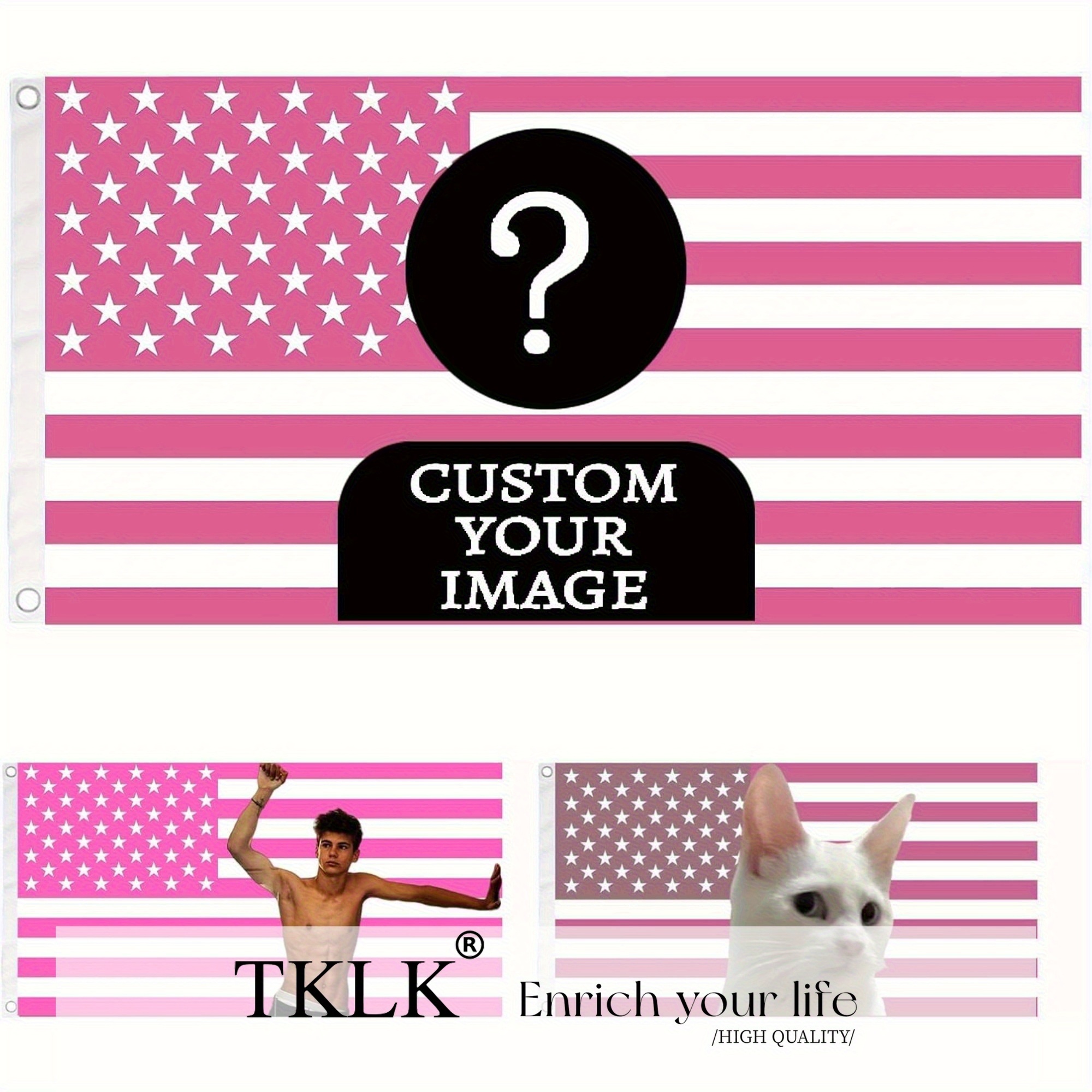 1pc Custom Classic Pink/Black  - Event Party ulasan dan harga