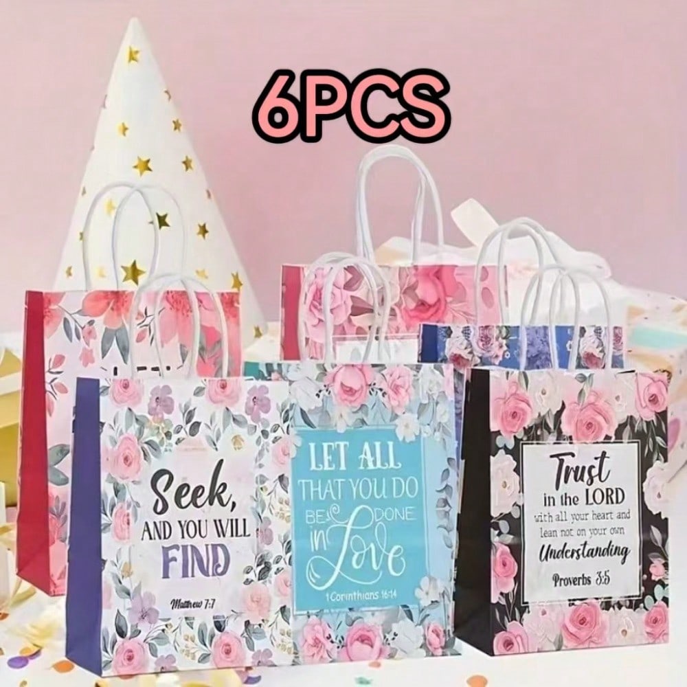 6PC/New Holiday Party Tote Bag - Event Party Shop ulasan dan harga