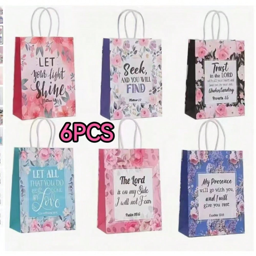 6PC/New Holiday Party Tote Bag - Event Party Shop ulasan dan harga