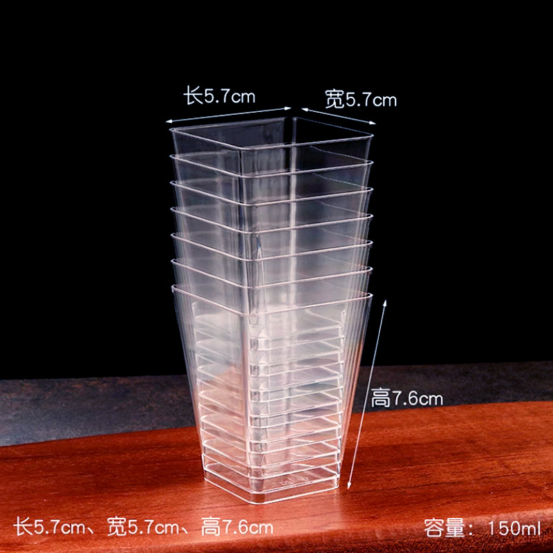 25/50/100 Pack 5oz Mini Desser - Plastic Cup 50Pcs ulasan dan harga