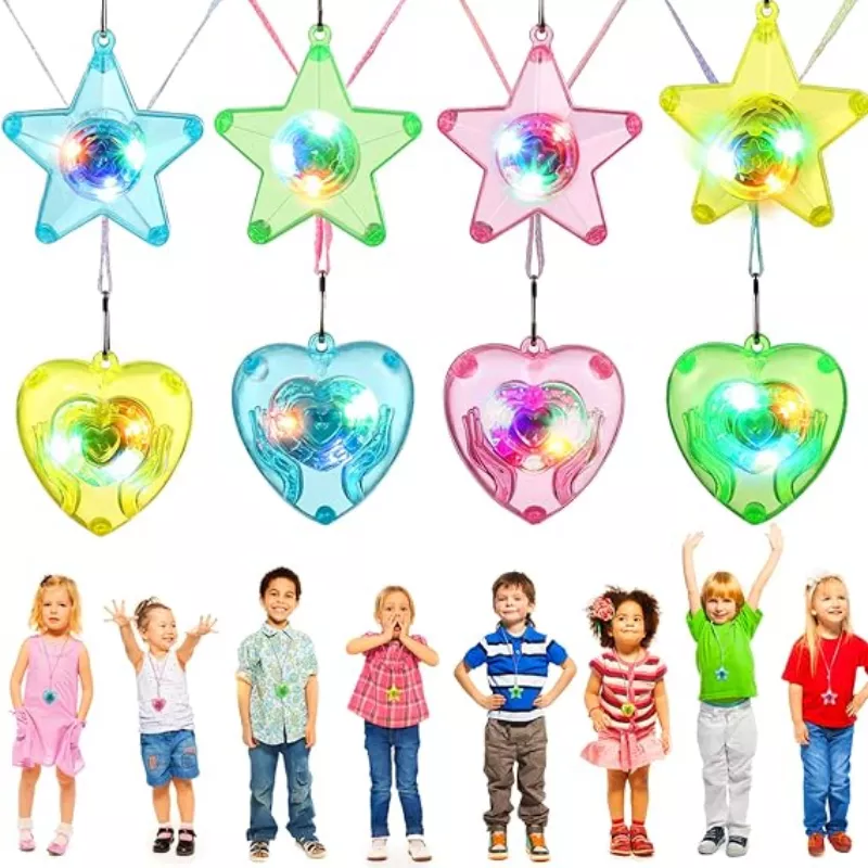 20pcs LED Light Up Necklace Pe - Cotton Candy Cone ulasan dan harga