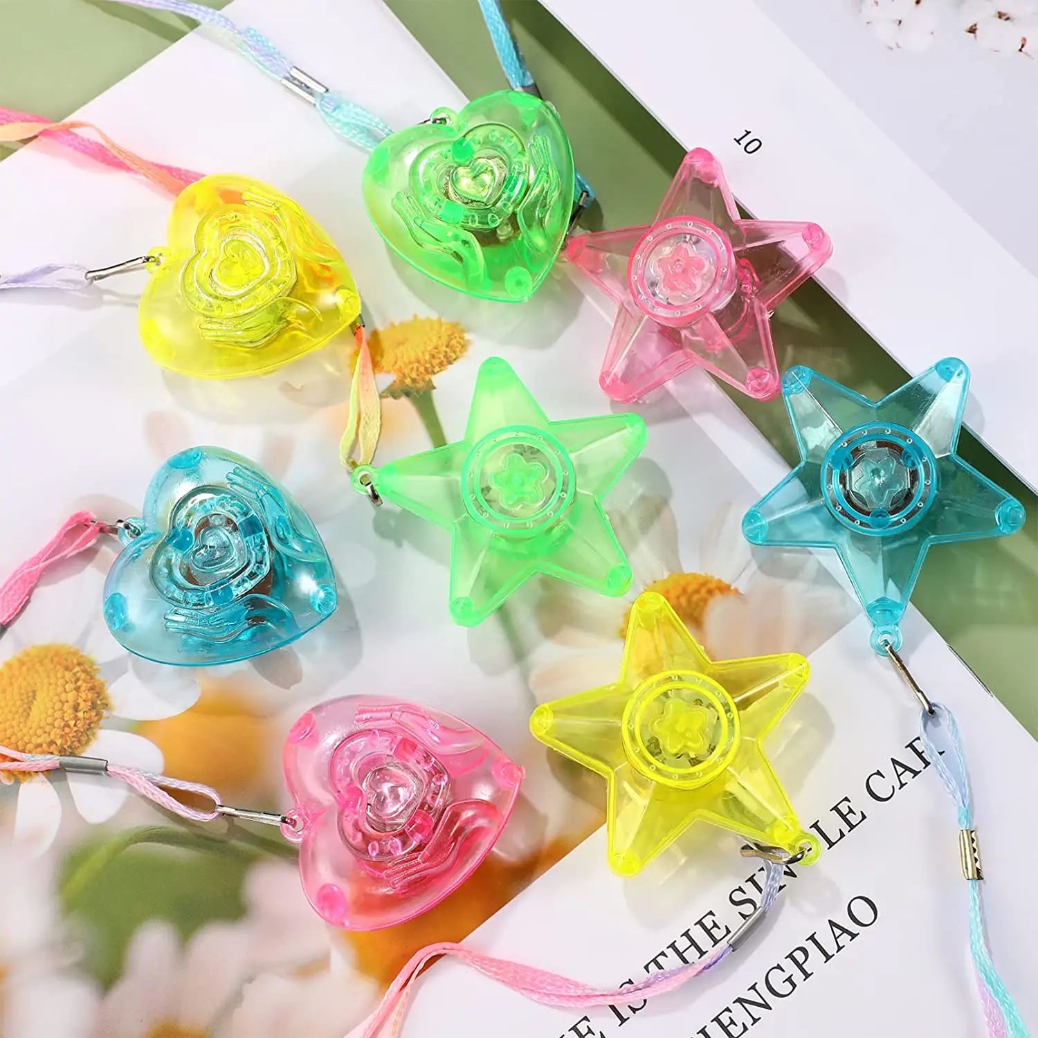 20pcs LED Light Up Necklace Pe - Cotton Candy Cone ulasan dan harga