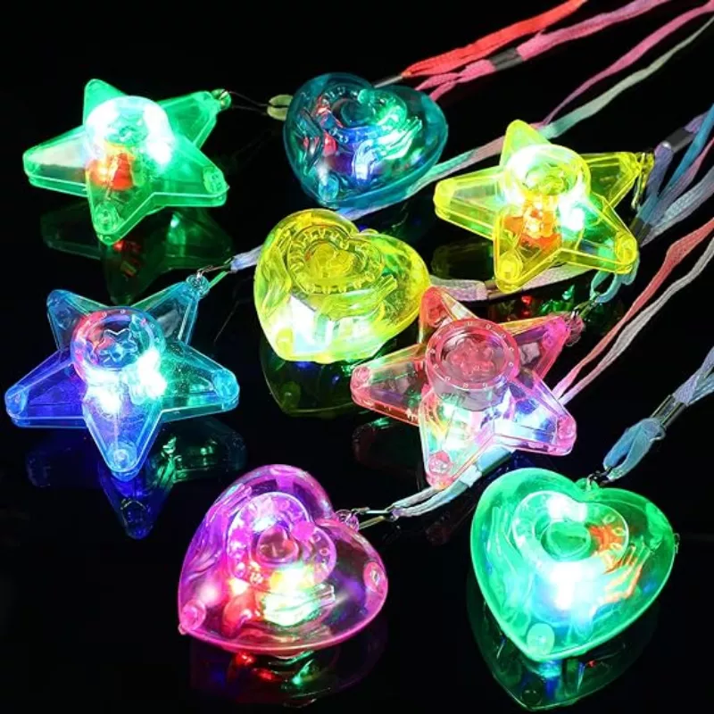 20pcs LED Light Up Necklace Pe - Cotton Candy Cone ulasan dan harga
