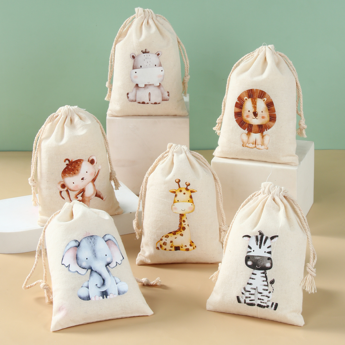 6pcs Animal Unicorn Dinosaur C - Cotton Candy Cone ulasan dan harga