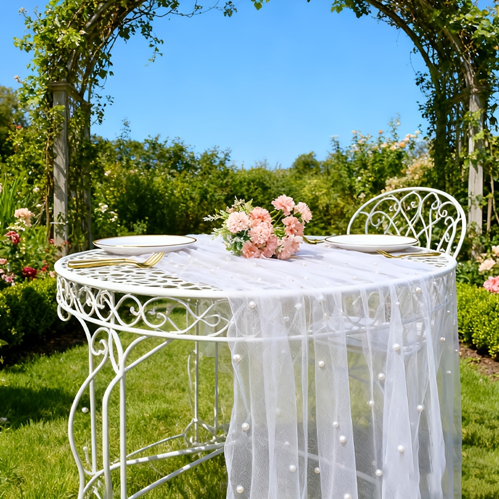 300cmX160cm Pearl Mesh Fabric  - Dessert Table Backdrop ulasan dan harga