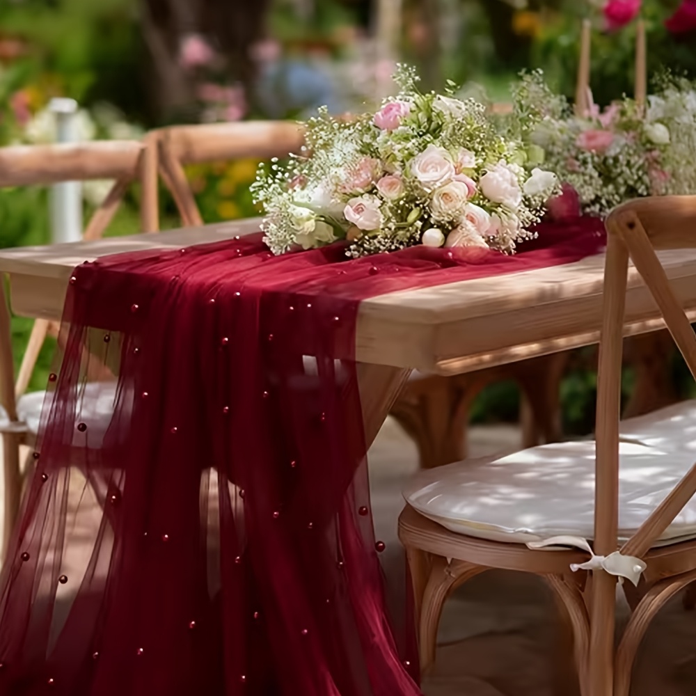 300cmX160cm Pearl Mesh Fabric  - Dessert Table Backdrop ulasan dan harga