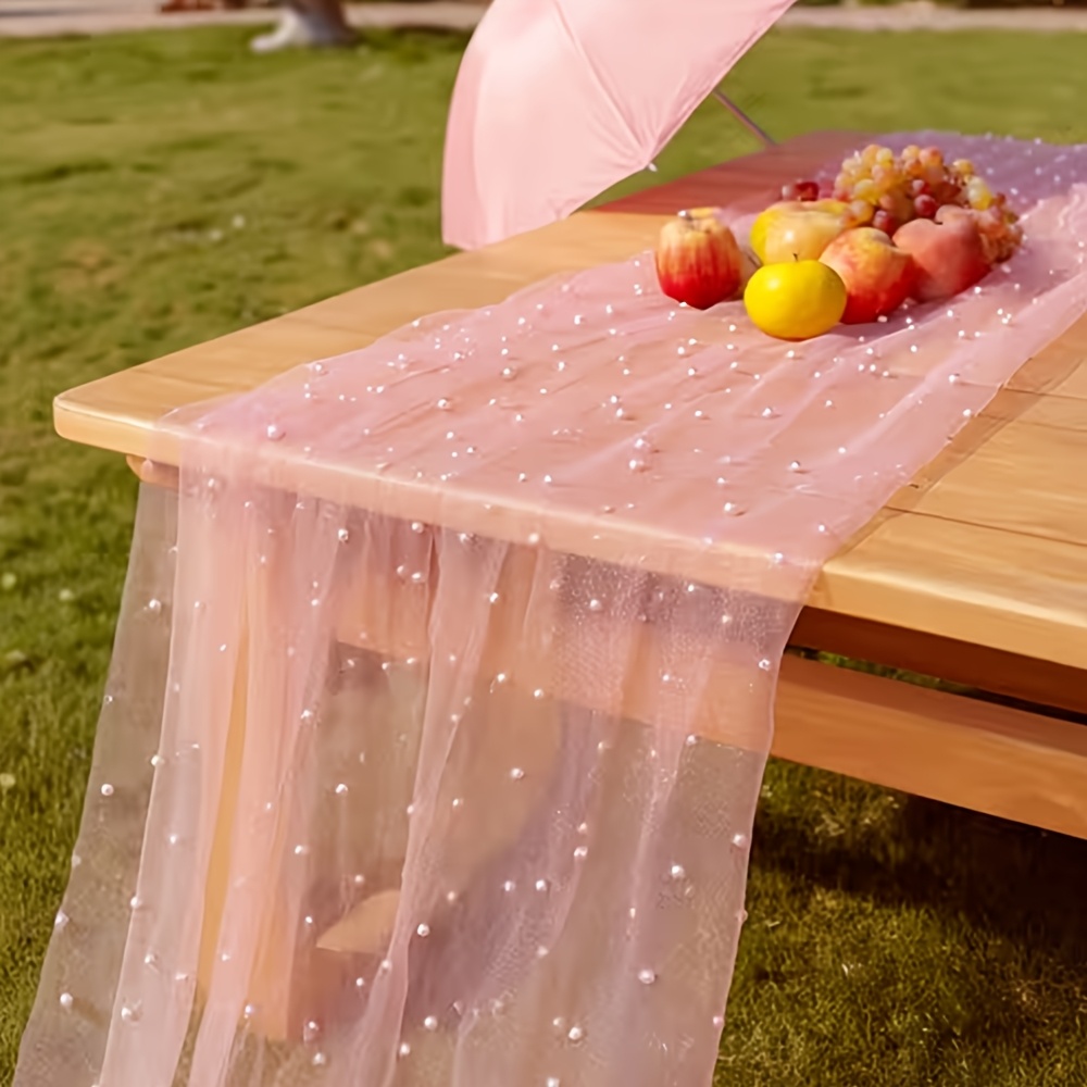 300cmX160cm Pearl Mesh Fabric  - Dessert Table Backdrop ulasan dan harga