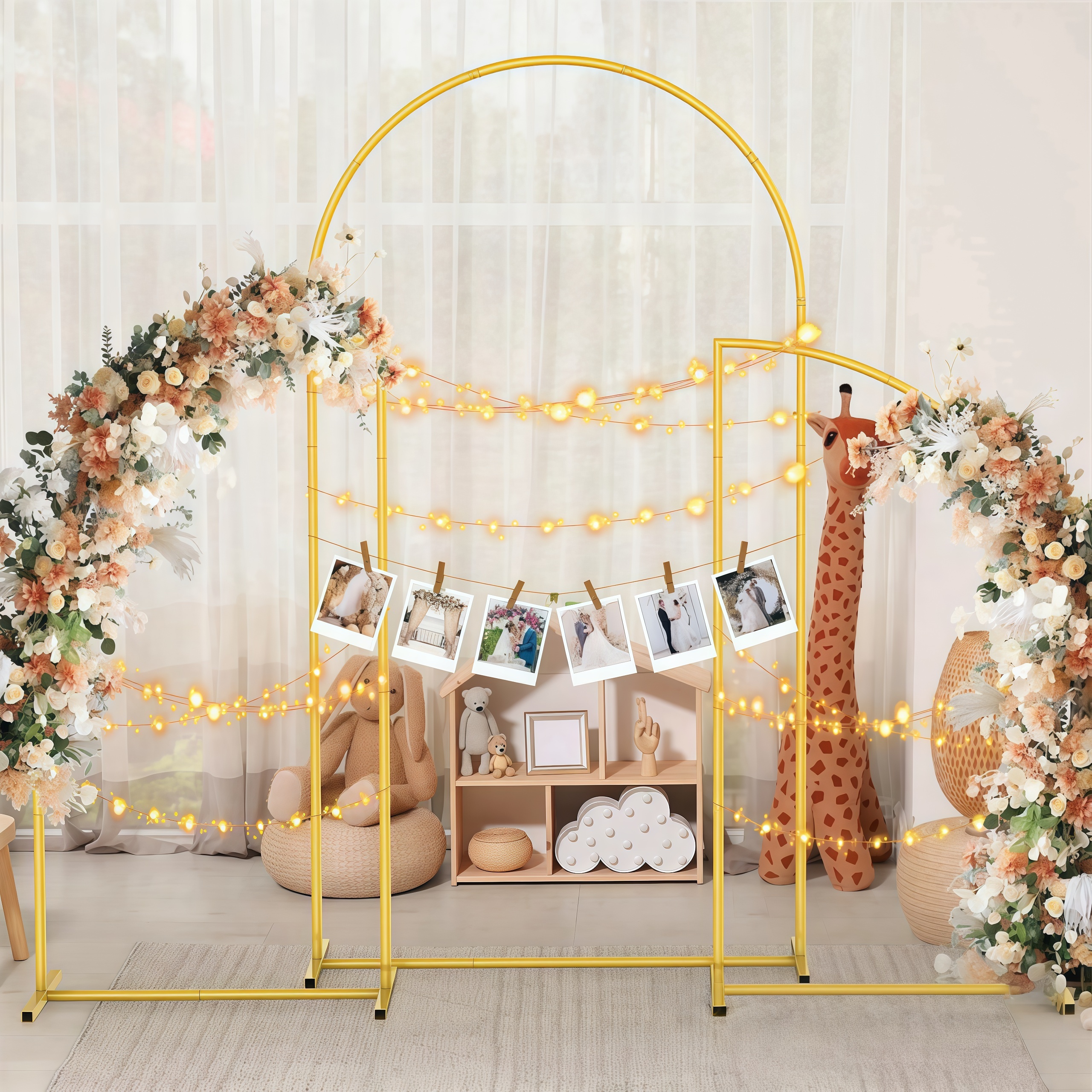 Crown Metal Arch Stand,3pcs Se - Balloon Arch Kit ulasan dan harga