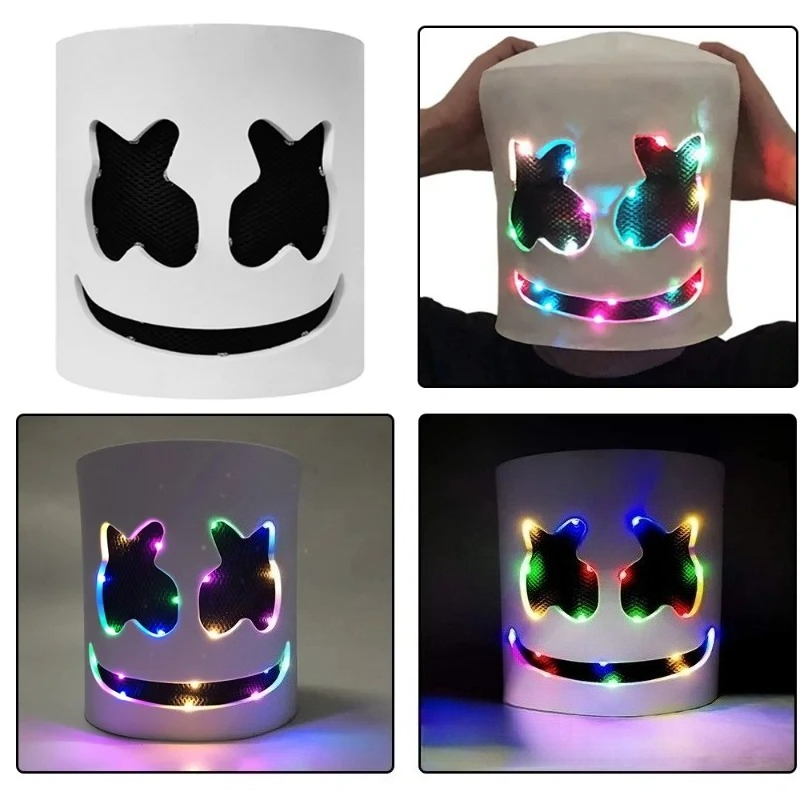 Cold light LED DJ mask lifelik - Event Party Dj ulasan dan harga