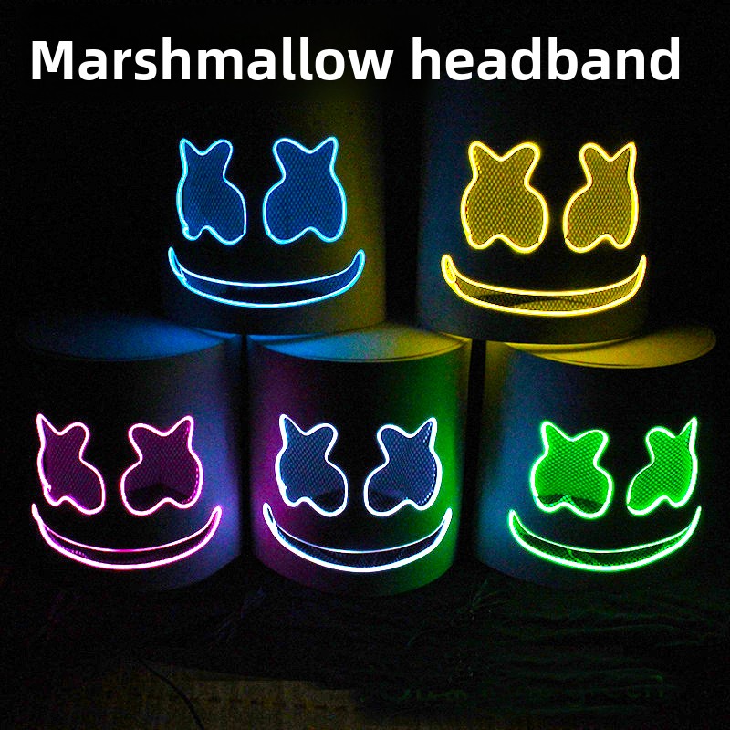 Cold light LED DJ mask lifelik - Event Party Dj ulasan dan harga