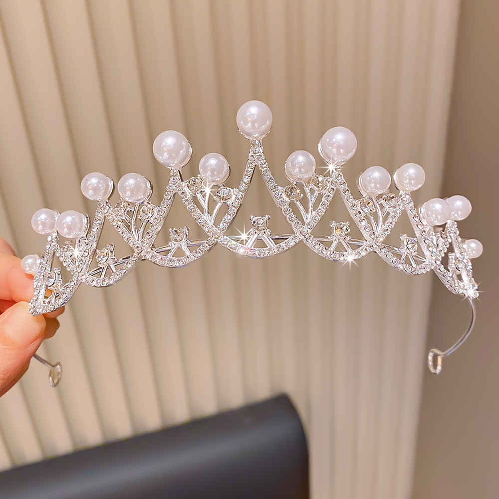 Elegant Pearl Crown Single Fas - Event Party ulasan dan harga