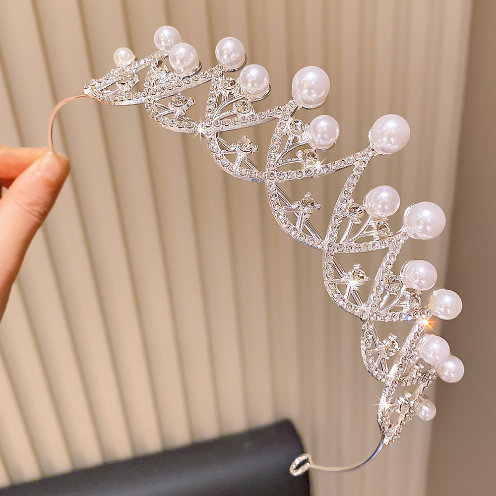 Elegant Pearl Crown Single Fas - Event Party ulasan dan harga