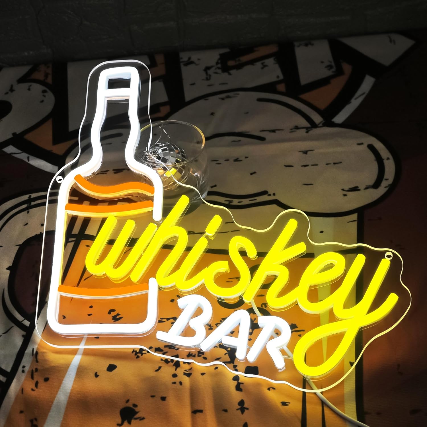 Whiskey Bar Neon Sign Business - Neon Sign Party ulasan dan harga