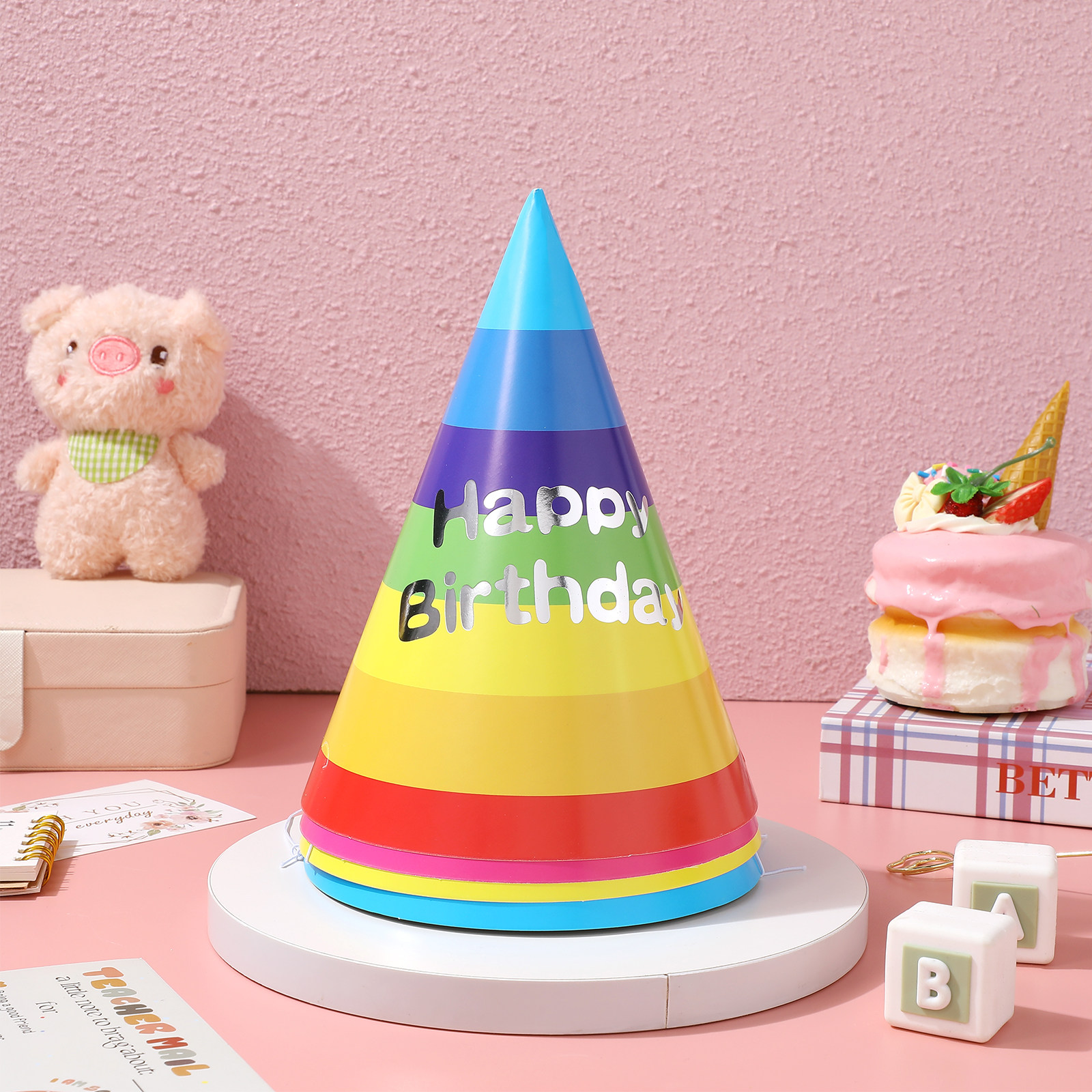 20Pcs Cute Birthday Party Hats - Party Hat Cone ulasan dan harga