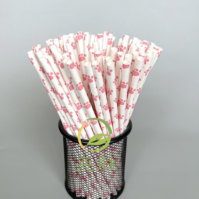 Moustache Paper Straw Cow Blac - Paper Straw Color ulasan dan harga