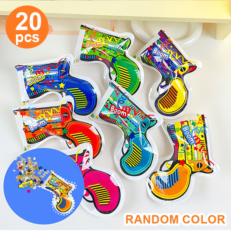 20 Colorful Confetti Poppers,  - Confetti Cannon Tube ulasan dan harga