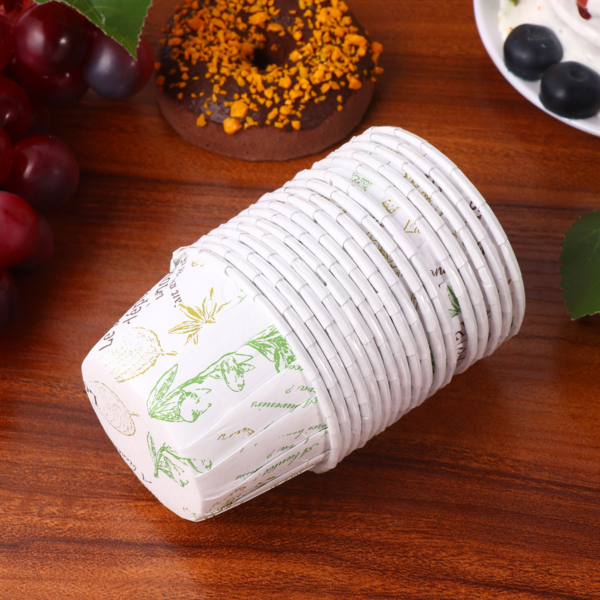 50Pcs Disposable Muffin Boxes  - Plastic Cup 50Pcs ulasan dan harga