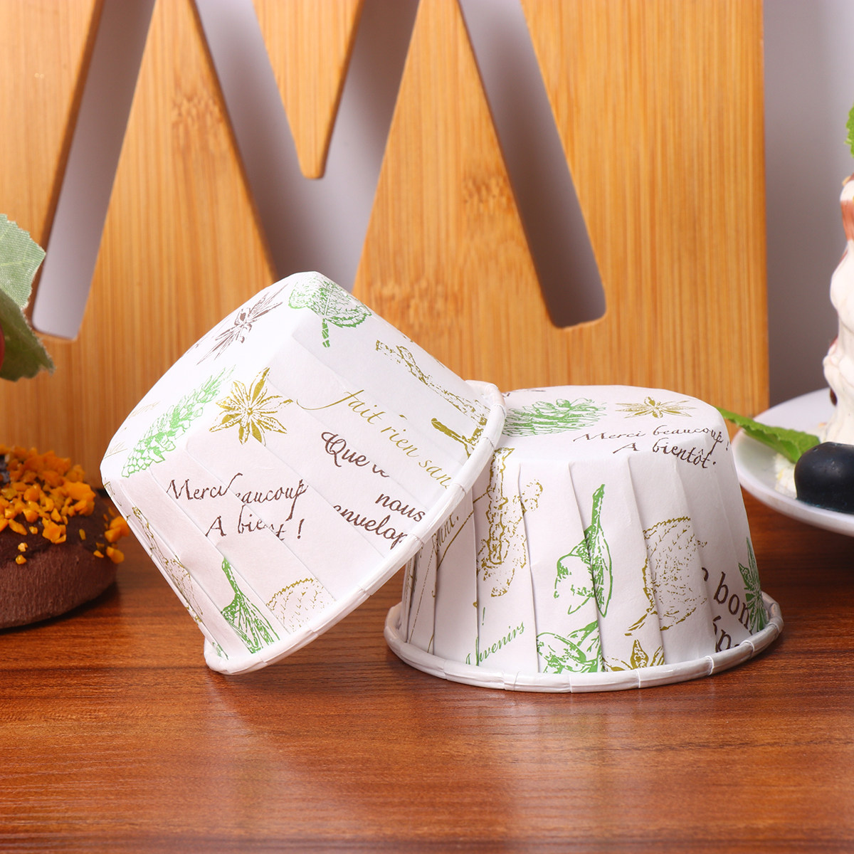 50Pcs Disposable Muffin Boxes  - Plastic Cup 50Pcs ulasan dan harga