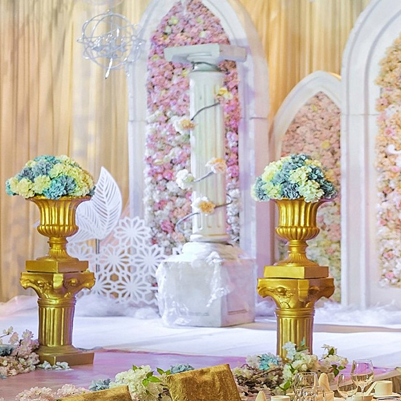 Gold White Plastic Roman Colum - Event Party Shop ulasan dan harga