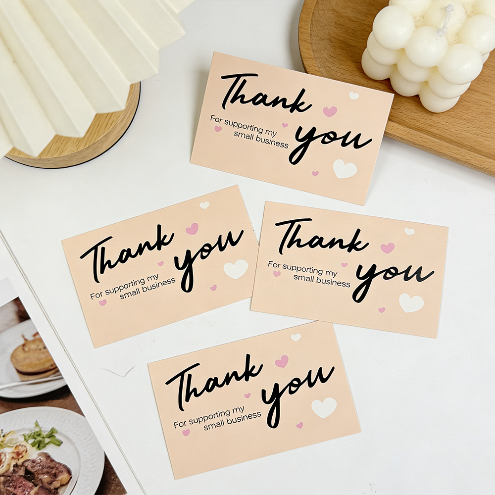 50/100pcs Thank You Cards, for - Party Event Supply Store ulasan dan harga