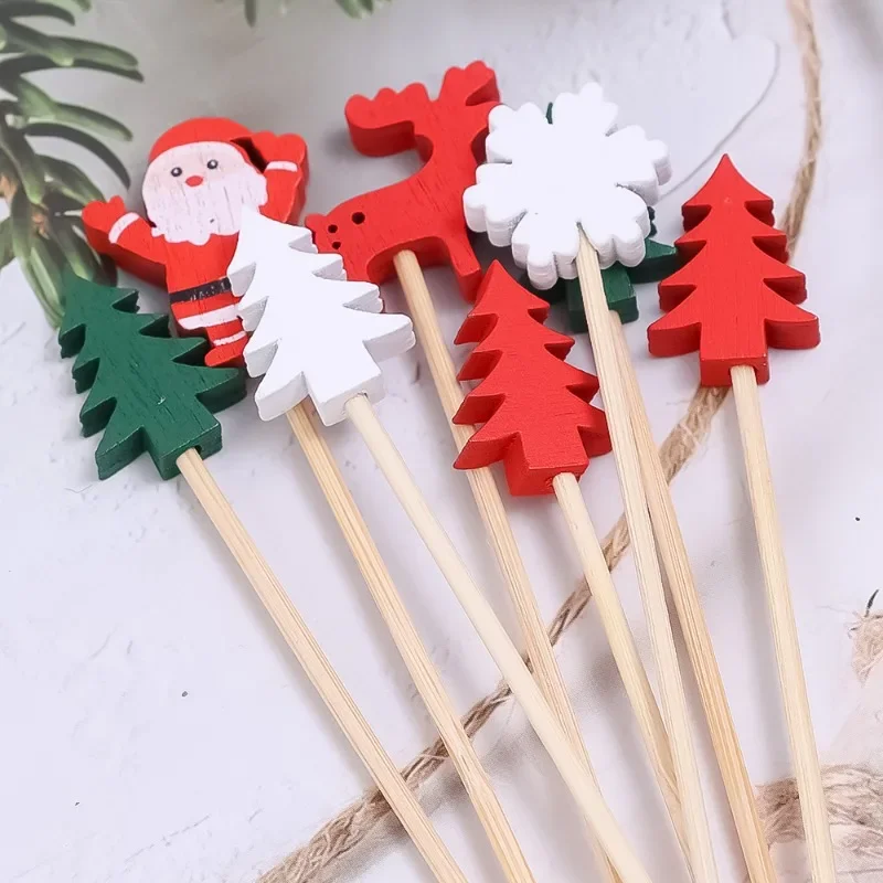 200/50PCS Christmas Fruit Skew - Centerpiece Stick ulasan dan harga