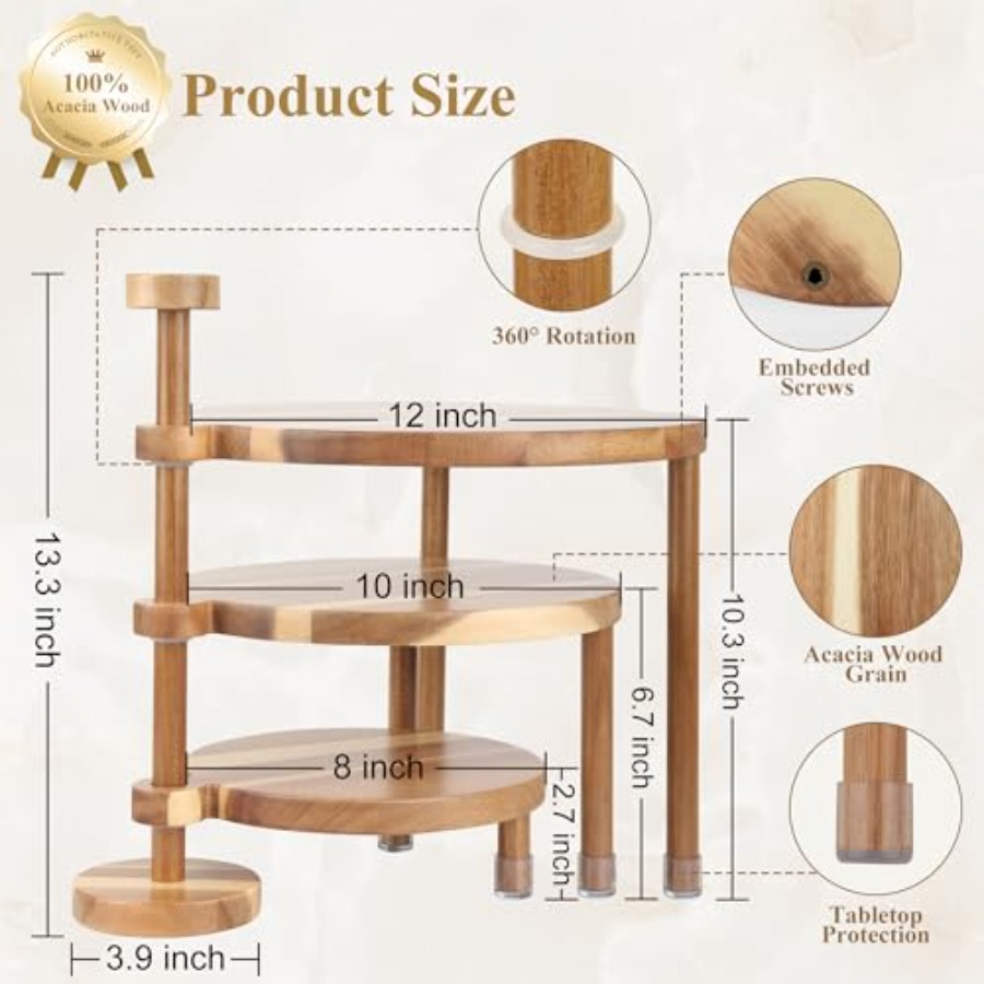 3 Tier Round Cupcake Stand 360 - Cupcake Stand Tier ulasan dan harga