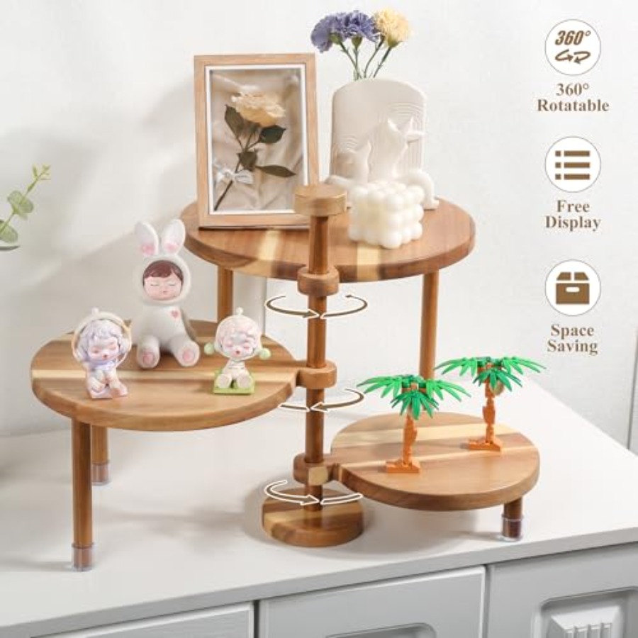 3 Tier Round Cupcake Stand 360 - Cupcake Stand Tier ulasan dan harga