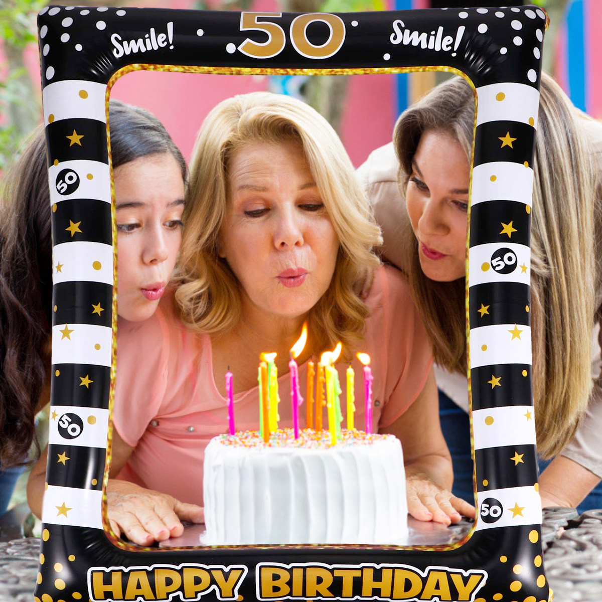 Bday Inflatables First Birthda - Photo Booth Frame ulasan dan harga