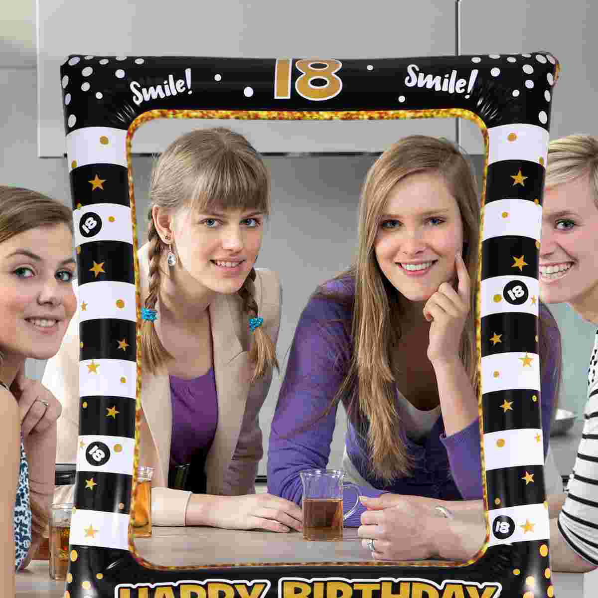 Birthday Party Supplies 18 Bal - Photo Booth Frame ulasan dan harga